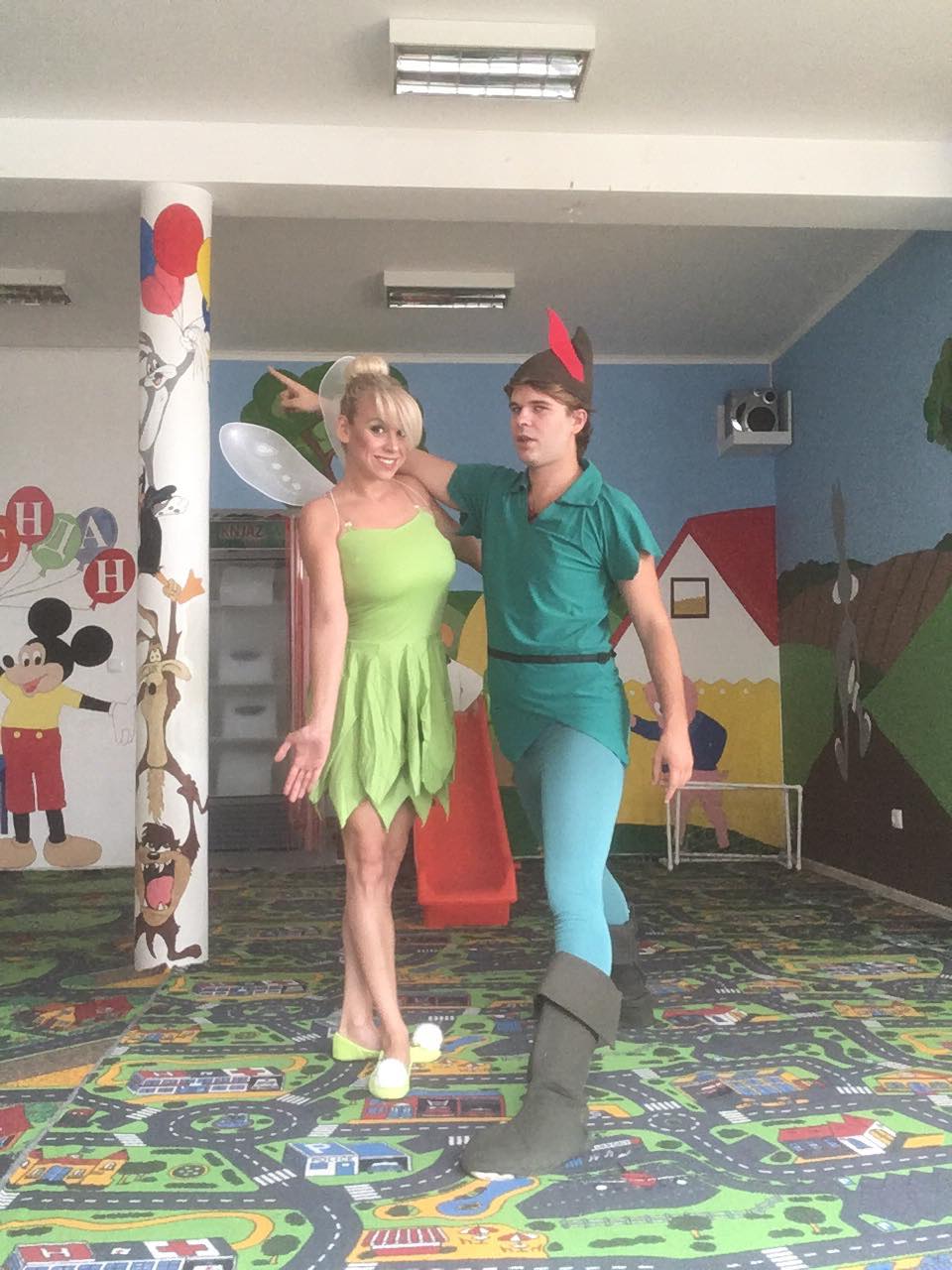 Tinkerbell and Peter Pan